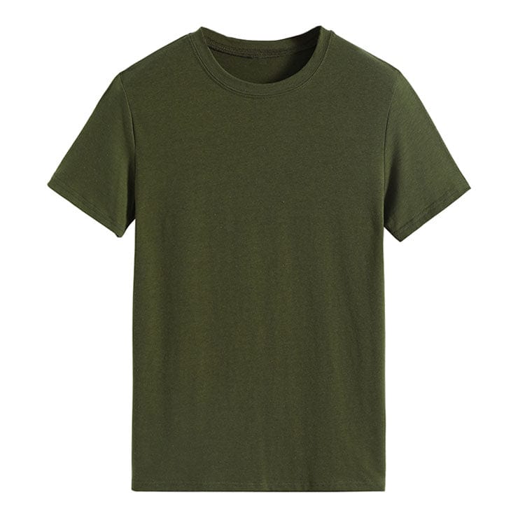 2 XL / Army Green Just Pray Turquoise Cow T-Shirt Tee