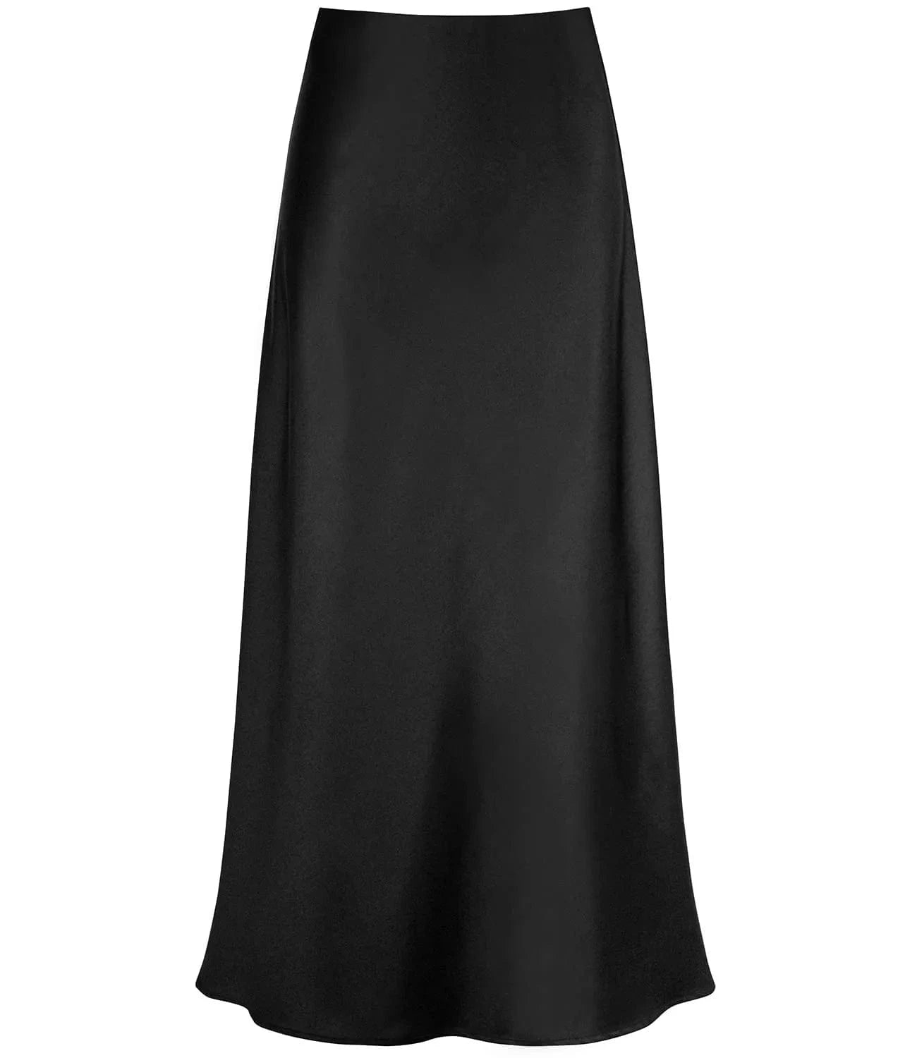2 XL / Black 2024 Spring And Summer Women's Skirt Gentle Temperament Silky Texture Vertical High Waist Fishtail Ladies Fashion Skirt