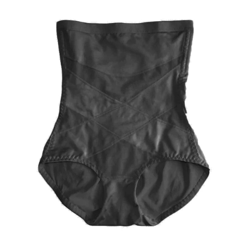 2 XL / Black Slimming Waist Underwear High Waist Lace Body Shape Enhancer Shaper Panties for Women