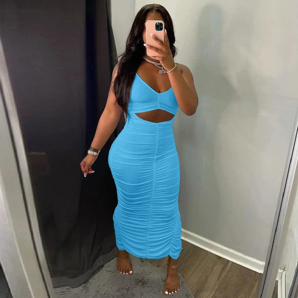 2 XL / Blue dress