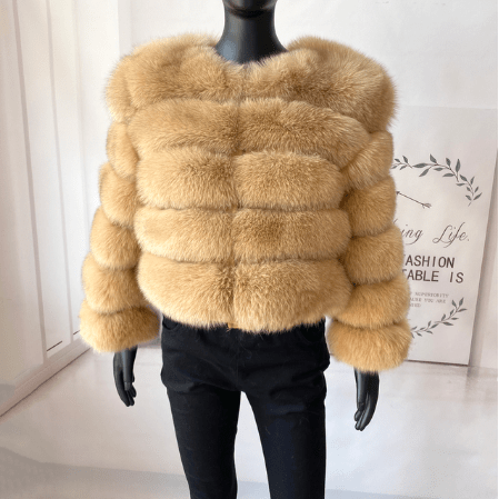 2 XL / color18 Fashion Winter Warm Long Coat Real Fox Fur Jacket Women Natural Fur Outerwear New Arrival