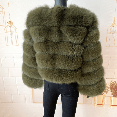 2 XL / color5 Fashion Winter Warm Long Coat Real Fox Fur Jacket Women Natural Fur Outerwear New Arrival