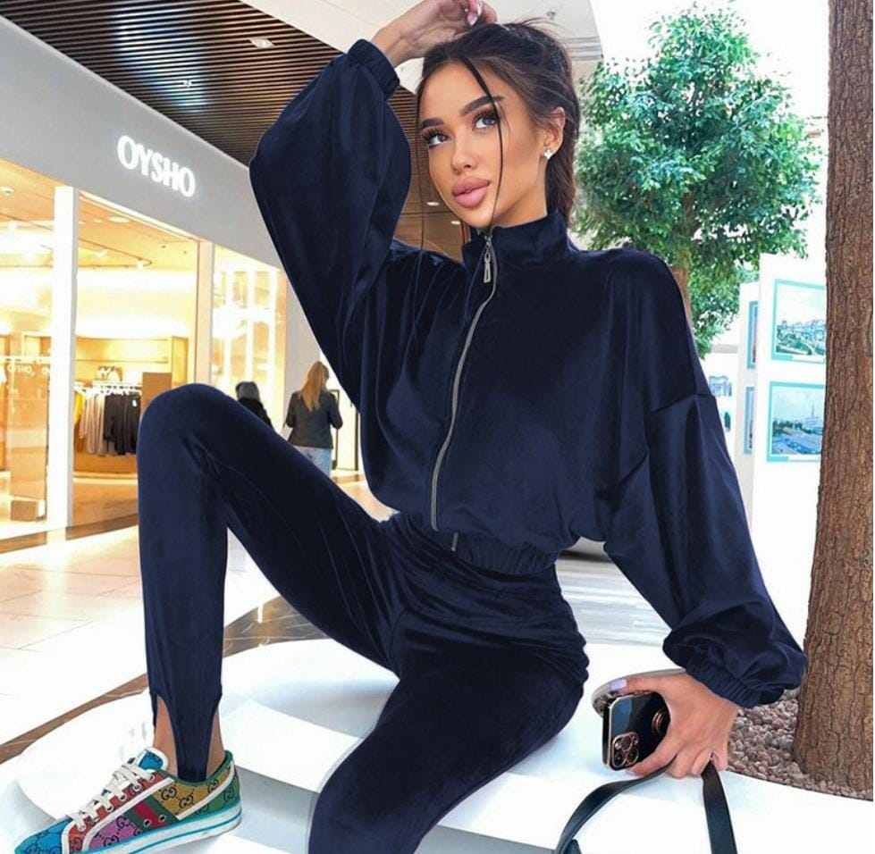 2 XL / D model Dark Blue B2145 hot sale women's printed sweater Set girls' sweaters  women suit fur sweater clothing womans wool