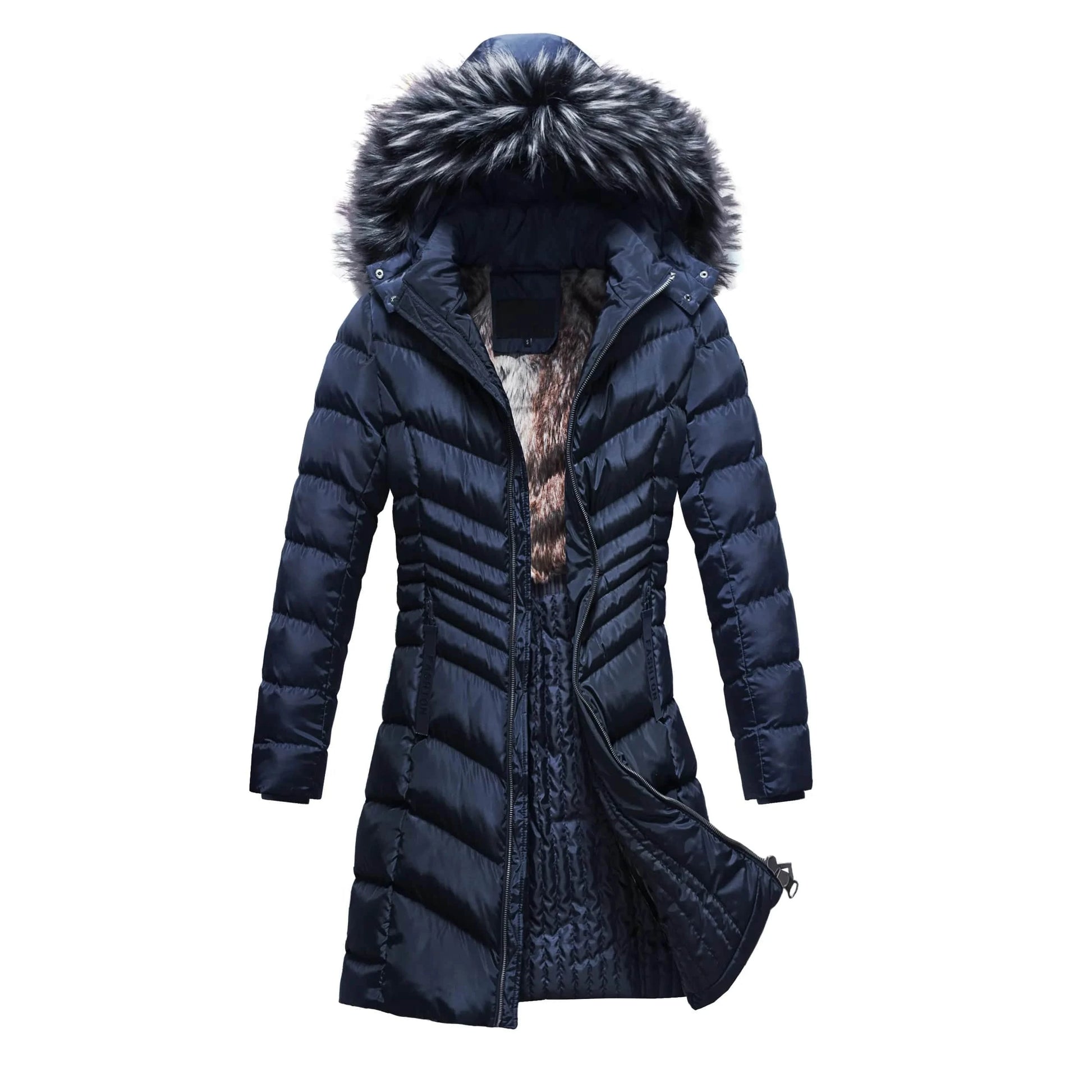 2 XL / NAVY High Quality Beautiful  Softshell Custom Simple Women Winter Down Jacket Ready To Shop