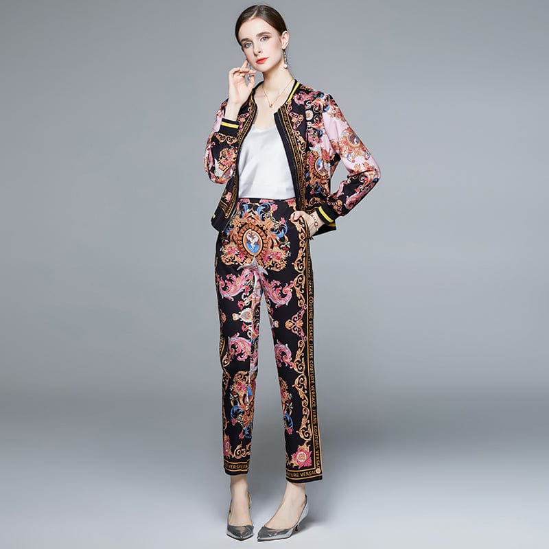 2 XL / Photo Color LDY6758088 new casual jacket baseball uniform positioning printing fashion suit