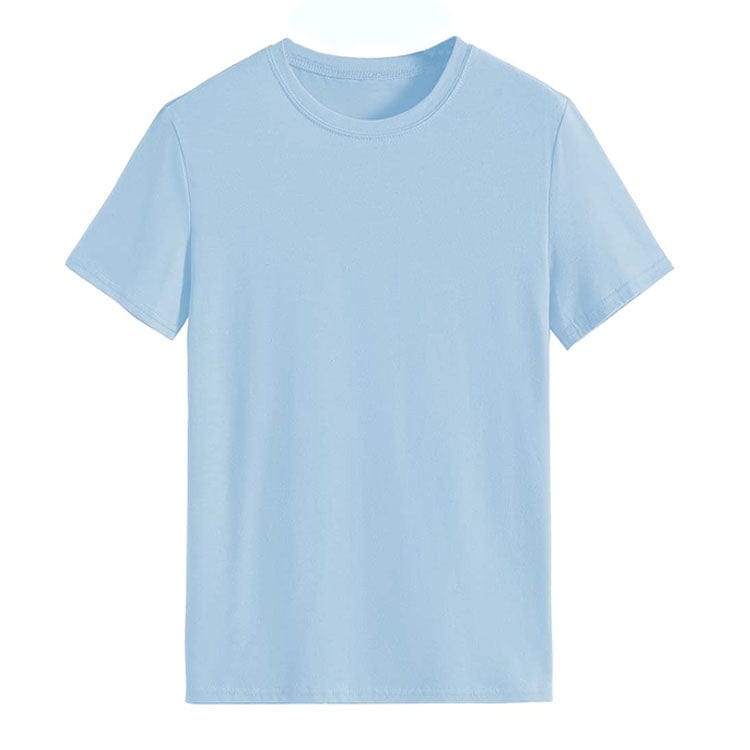 2 XL / Sky Blue Just Pray Turquoise Cow T-Shirt Tee