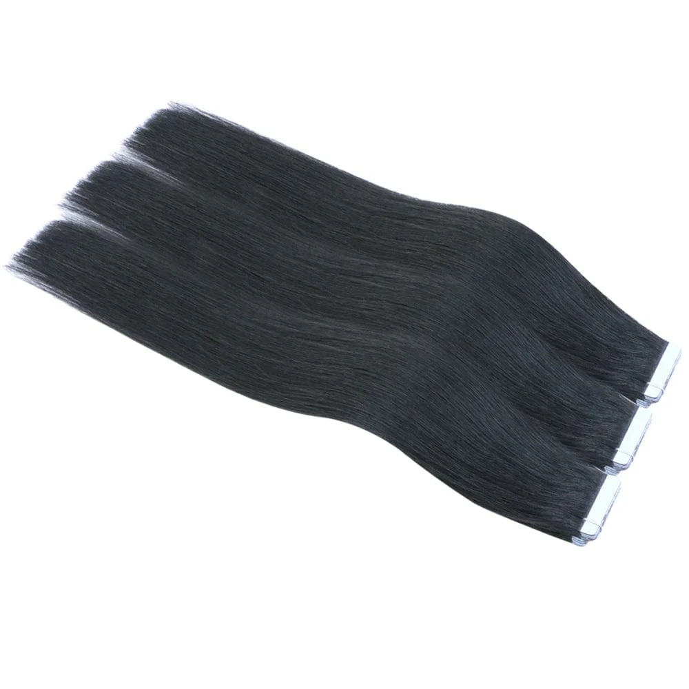 20 Inches / #1 wholesale vrigin remy Russian human hair double drawn remy tape hair extensions