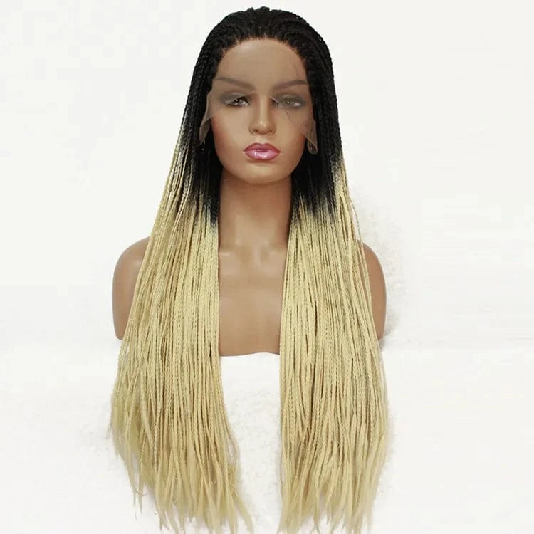 20 Inches / #1b/613 Best Vendor for Braided Wigs Hair Frontal Lace Box Braiding Hair 13X2.5 13X3 Density 150% Fiber French Curl Braiding Hair
