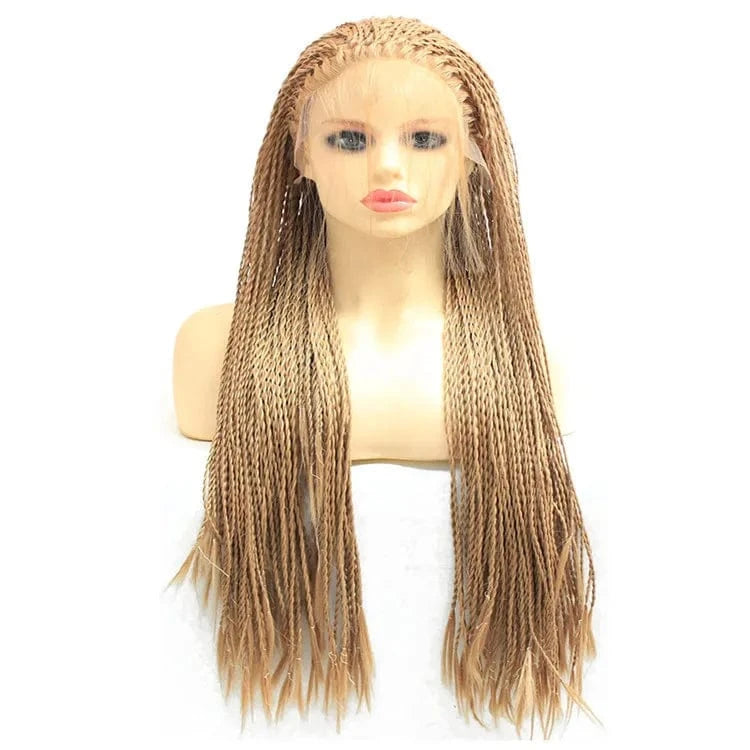 20 Inches / #27 Best Vendor for Braided Wigs Hair Frontal Lace Box Braiding Hair 13X2.5 13X3 Density 150% Fiber French Curl Braiding Hair