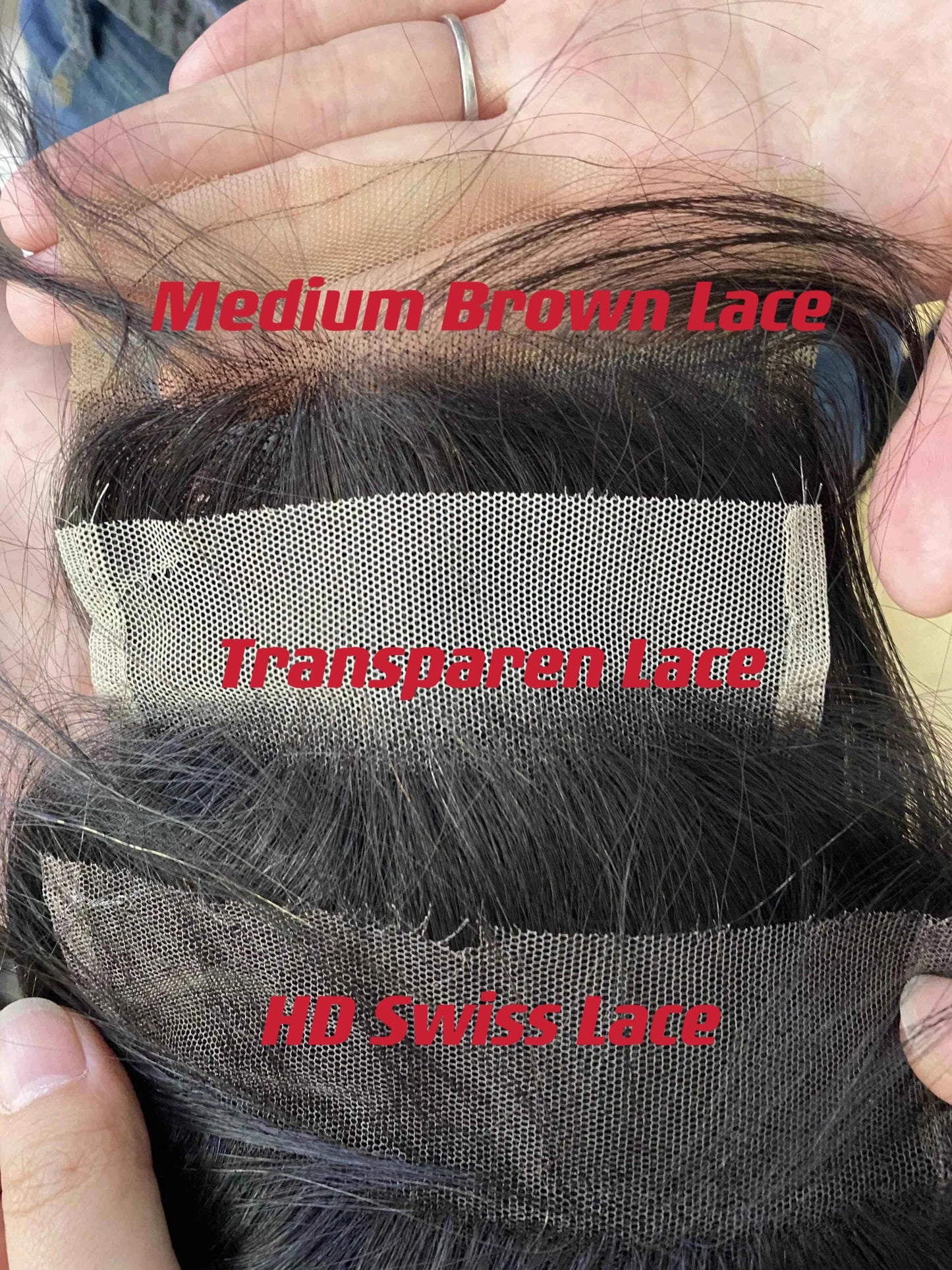 20 Inches / 4*4 Medium brown lace 4x4 Closure 1 piece Drop-shipping Service Top Quality Brazilian Hair Transparent Swiss Lace available 4 by 4 cheap factory price
