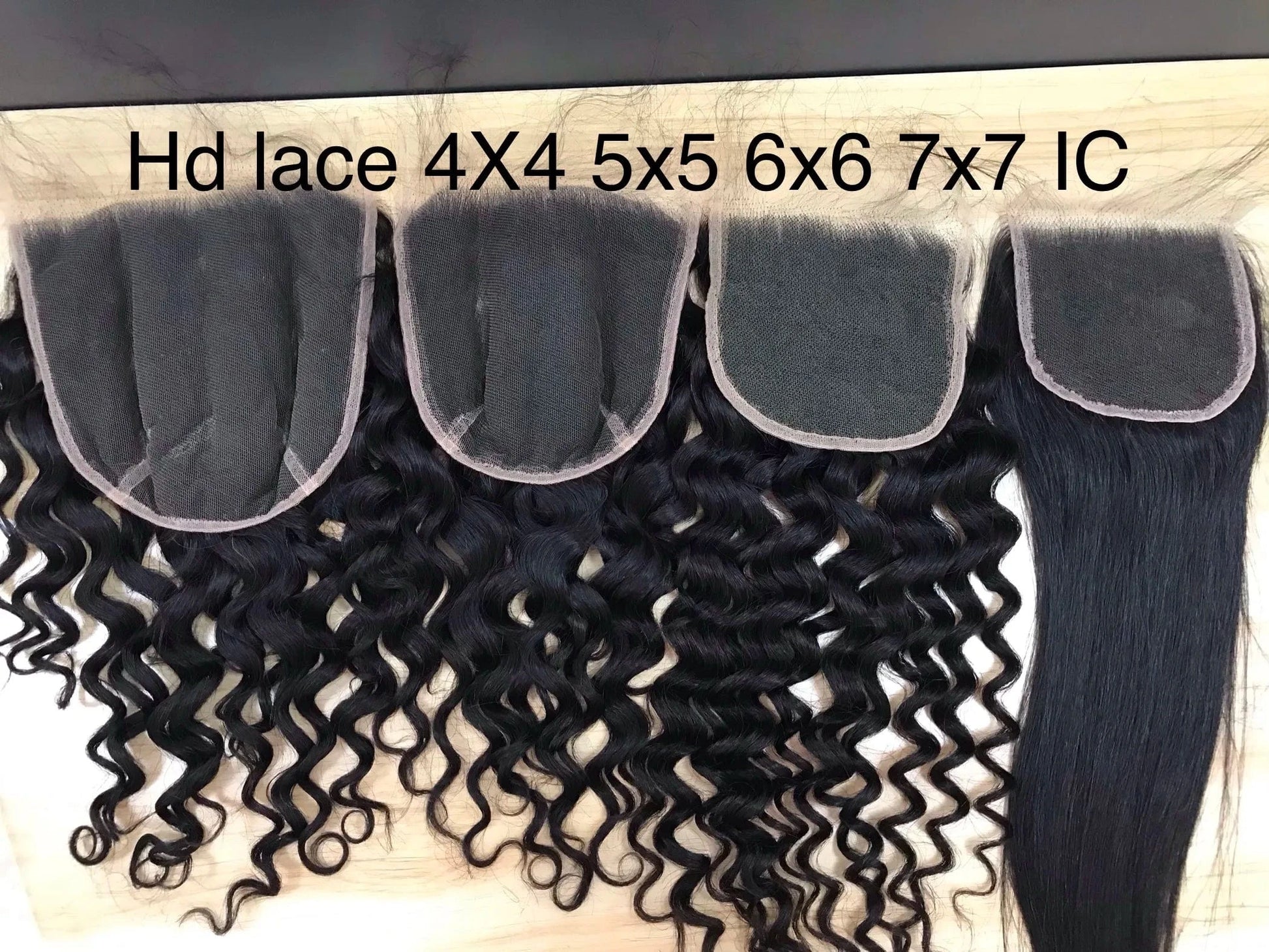 20 Inches / 4X4 hd lace closure VIRGIN Top transparent HD Lace Frontal Closure, Pre Plucked HD Lace Frontal with baby hair, HD Swiss 4X4 5X5 6X 13x6 13x4 Lace  closure