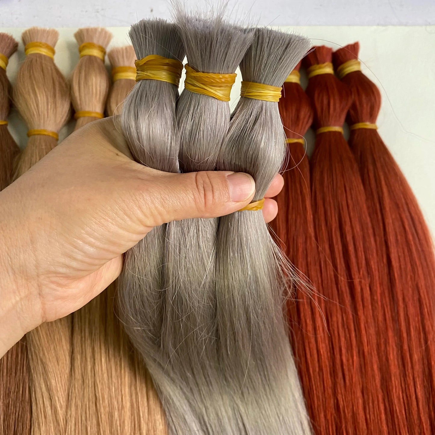 20 Inches / Custom colors Factory Hot Selling 100% Human Virgin Remy Cuticle aglined Russian Hair Can be cut Genius weft hair extensions