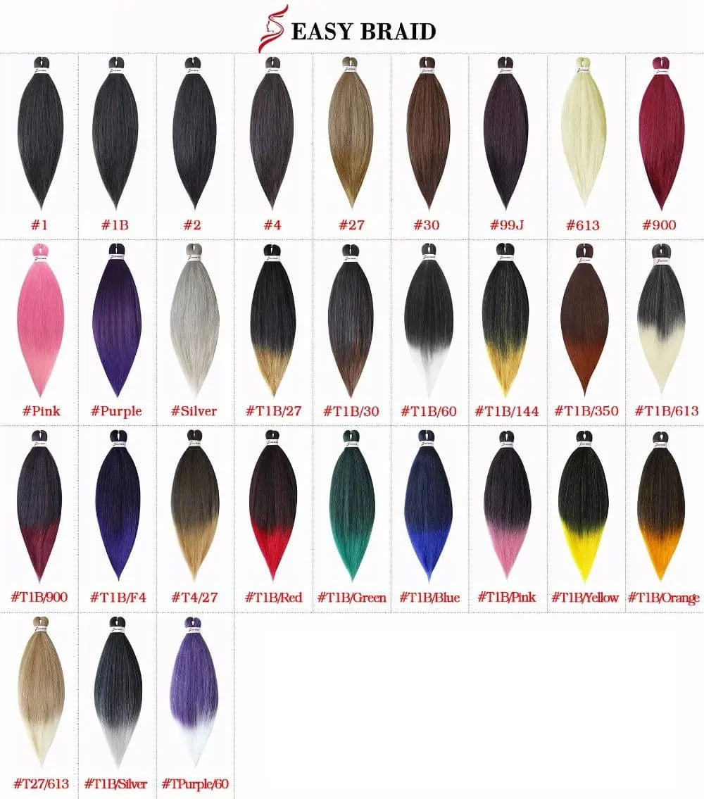 200pcs Shipping by Express DHL Cheap 26inch Long Solid Color Pre stretched Ombre  Perm Yaki Style Braids Synthetic Braiding Hair