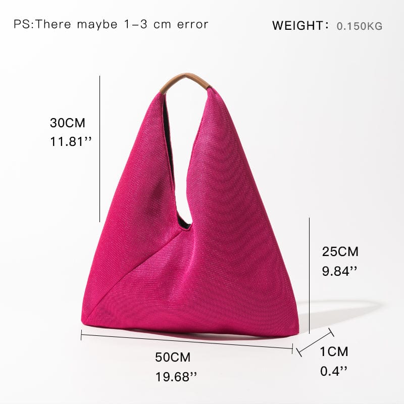 2022 Brand Women Tote Hobo Handbag Triangle Design Summer Mesh Net Beach Bag Lightweight Elegant Portable Shoulder Purse