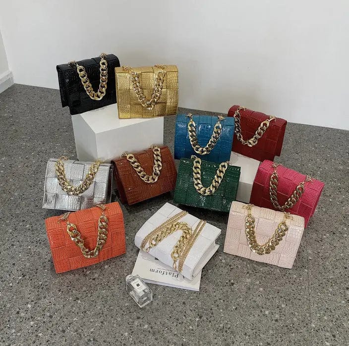 2022 Crocodile Stylish Small Handbags Women Luxury Purses Pillow Shape Pillow Shape Mini Shoulder Bag