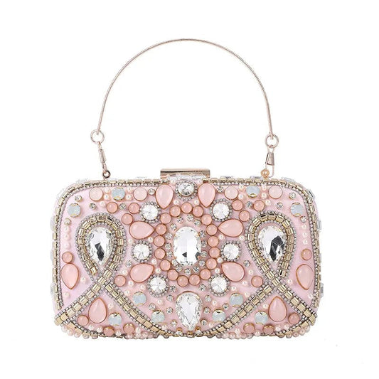 2022 Diamond Inset Color Dinner Bag European Fashion Hot Style Large Capacity Mobile Phone Wallet Light Luxury Evening Bag