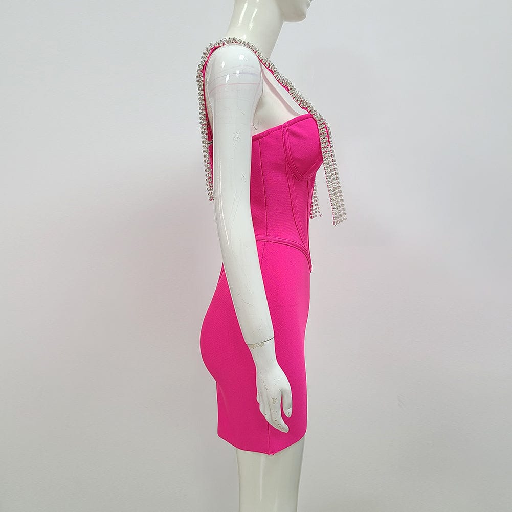 2022 Elegant Evening Party Dress Vestidos Fashion Sexy Ruffles Deep V Neck Sleeveless White Bodycon Bandage Dress