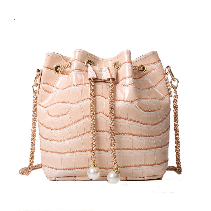 2022 Fashion Crocodile Pattern Mini Bucket Clutch Bag Small Designer Crossbody Tote Bags For Girl