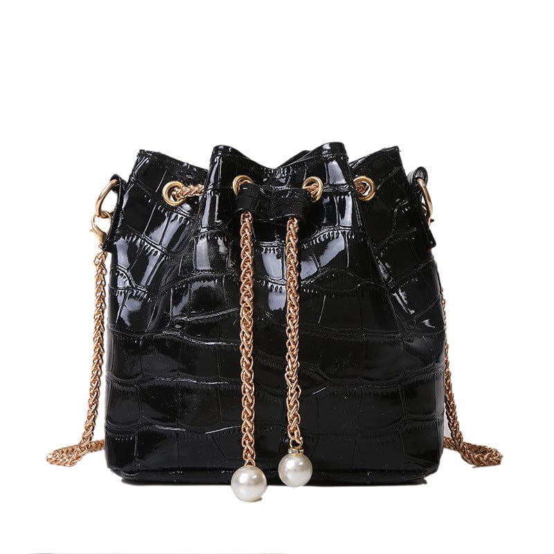 2022 Fashion Crocodile Pattern Mini Bucket Clutch Bag Small Designer Crossbody Tote Bags For Girl