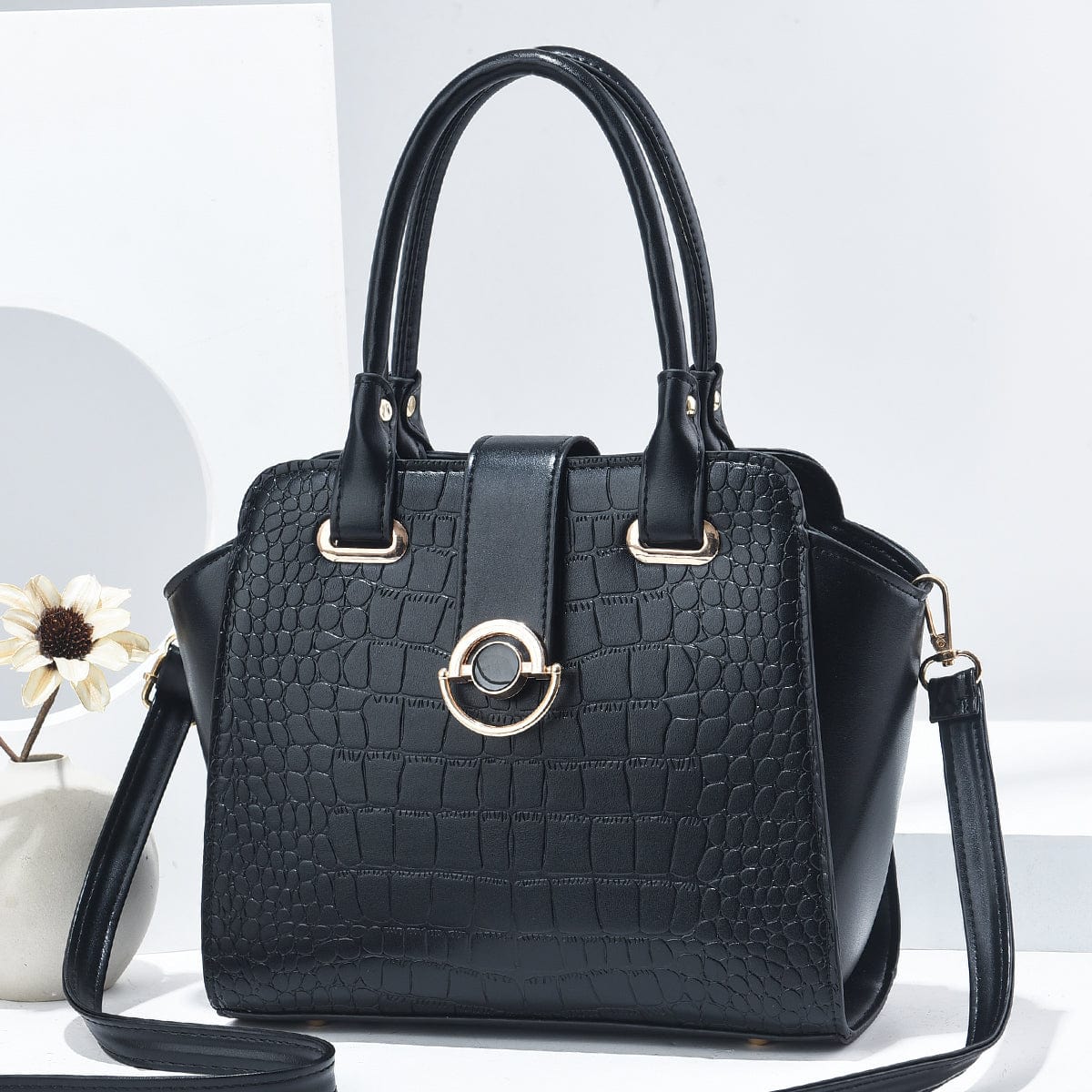 2022 Fashionable crocodile Mosaic commuting cross-body bag Leather shoulder bag large capacity woman bags wholesale handbags