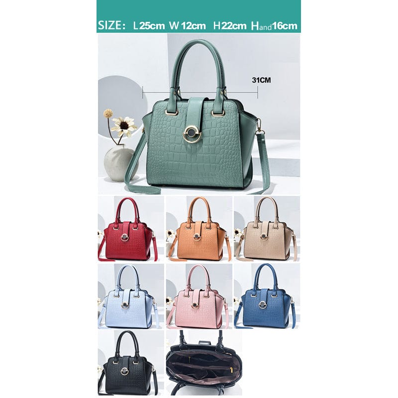 2022 Fashionable crocodile Mosaic commuting cross-body bag Leather shoulder bag large capacity woman bags wholesale handbags