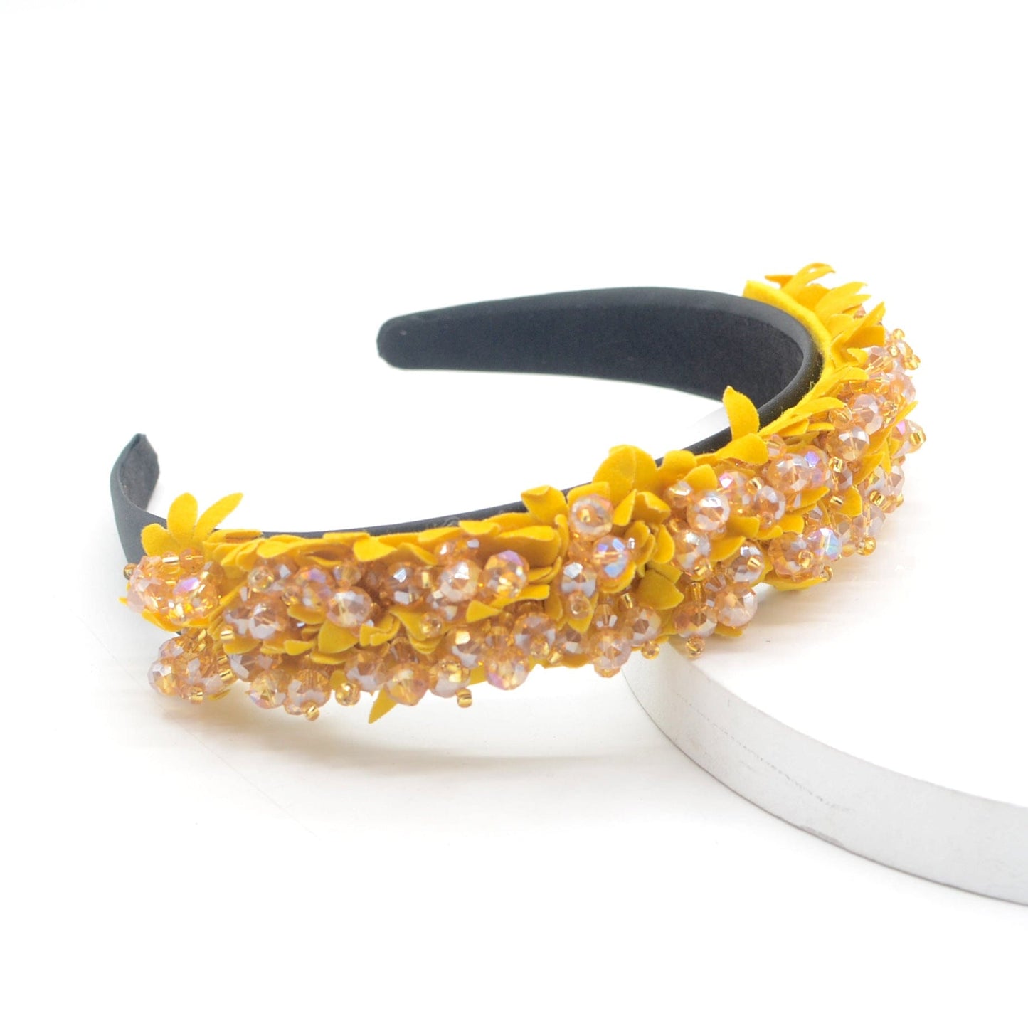 2022 hairband crystal Luxury Handmade Beaded hairband Braided hairband crystal women