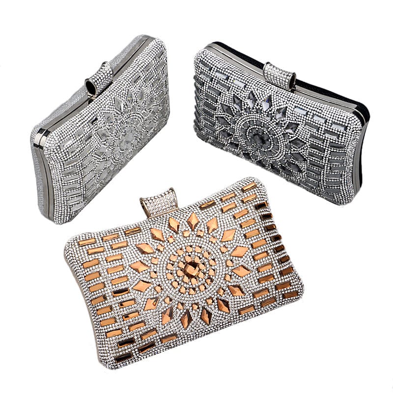 2022 Ladies Diamond Crystal Party Purses and Handbags Chain Acrylic Rhinestone Evening Clutch Bags for Women
