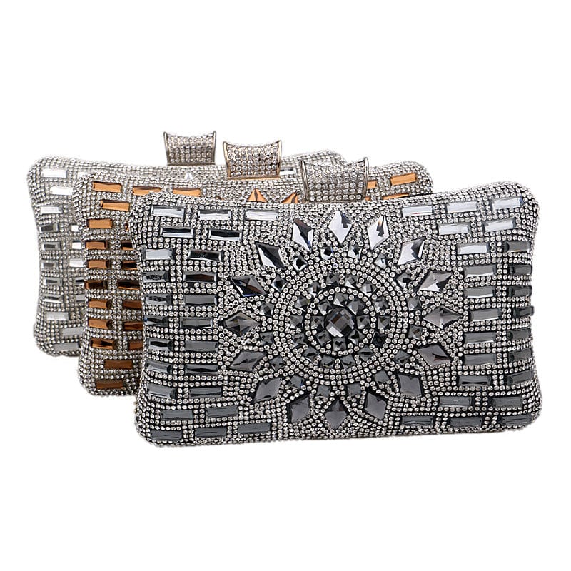 2022 Ladies Diamond Crystal Party Purses and Handbags Chain Acrylic Rhinestone Evening Clutch Bags for Women
