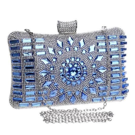 2022 Ladies Diamond Crystal Party Purses and Handbags Chain Acrylic Rhinestone Evening Clutch Bags for Women