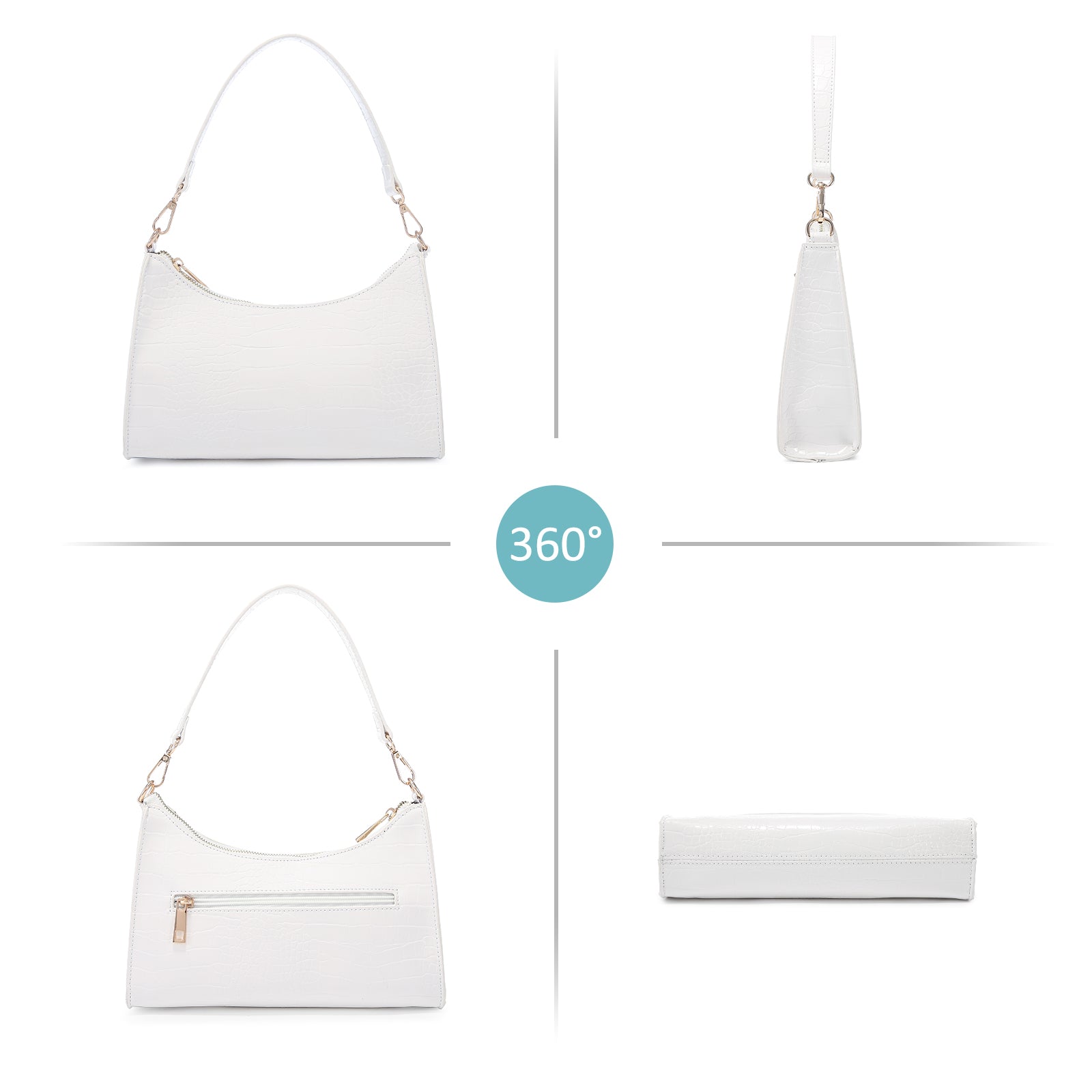 2022 LOVEVOOK fashion small shoulder bag Crocodile crossbody bag casual handbags for women luxury custom logo small girls purses