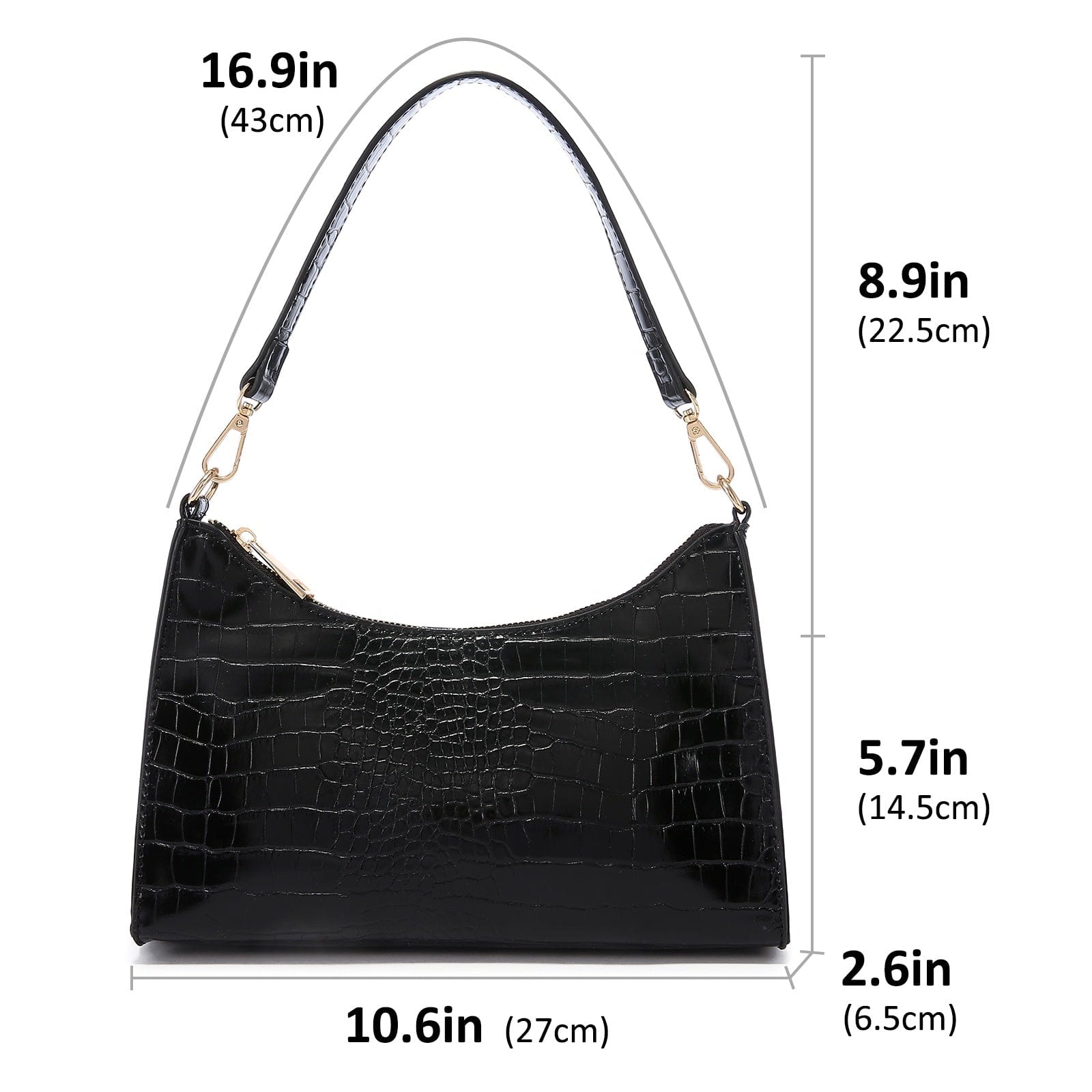 2022 LOVEVOOK fashion small shoulder bag Crocodile crossbody bag casual handbags for women luxury custom logo small girls purses