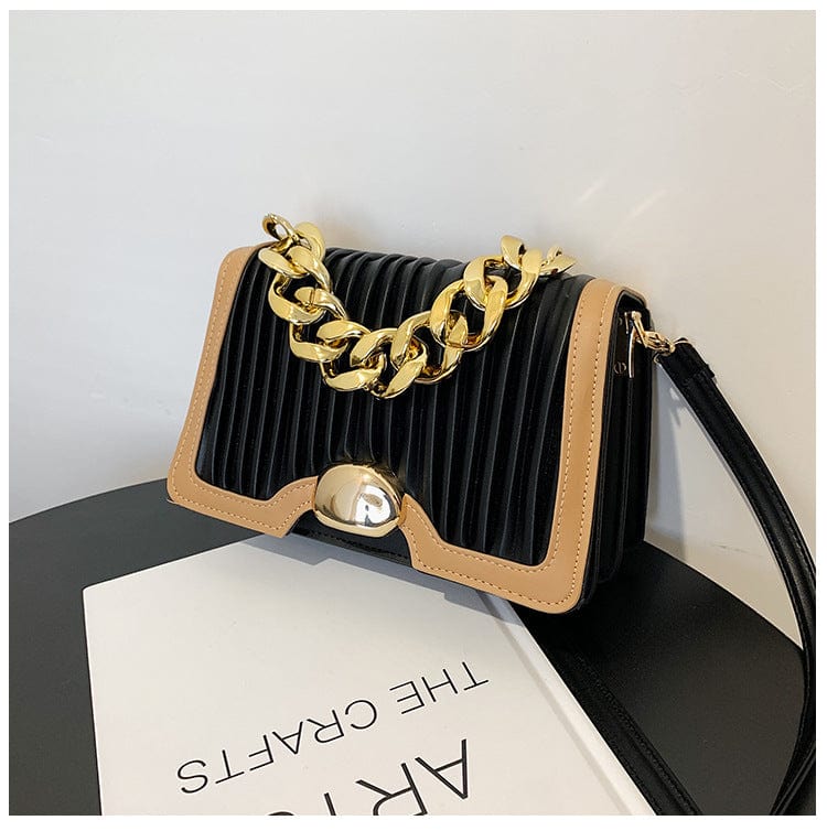 2022 Luxury sling handbag lady popular style pu leather new fashion women shoulder bag with chain handle trendy bags