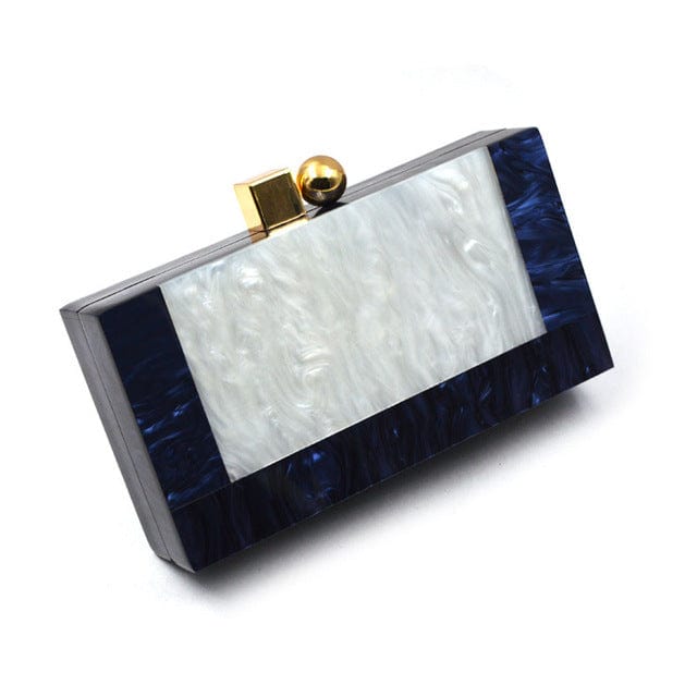2022 Marbling white Acrylic Purse Box Clutch Luxury Handbags Women Bag Designer Messenger Beach Travel Summer Acrylic Hand Bags