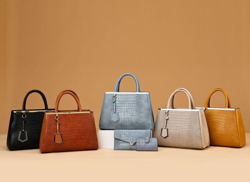 2022 New Crocodile Pattern Purse Set for Women Luxury Vegan Leather Handbag Sets 3 Pieces Lady Hand Bags