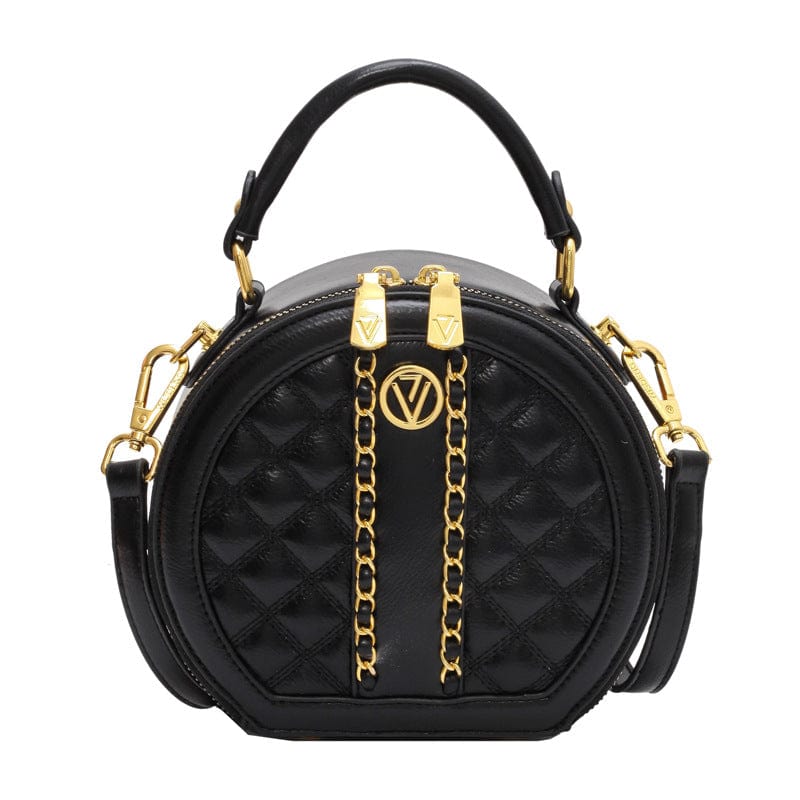 2022 New design round bag leisure women hand bags quilted leather crossbody single shoulder bag fashion ladies purse handbags
