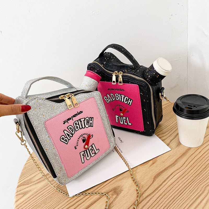 2022 New Designer Cross Body Bags Women Shoulder Handbags Oil Drum Shape Bad Bitch Fuel Purses