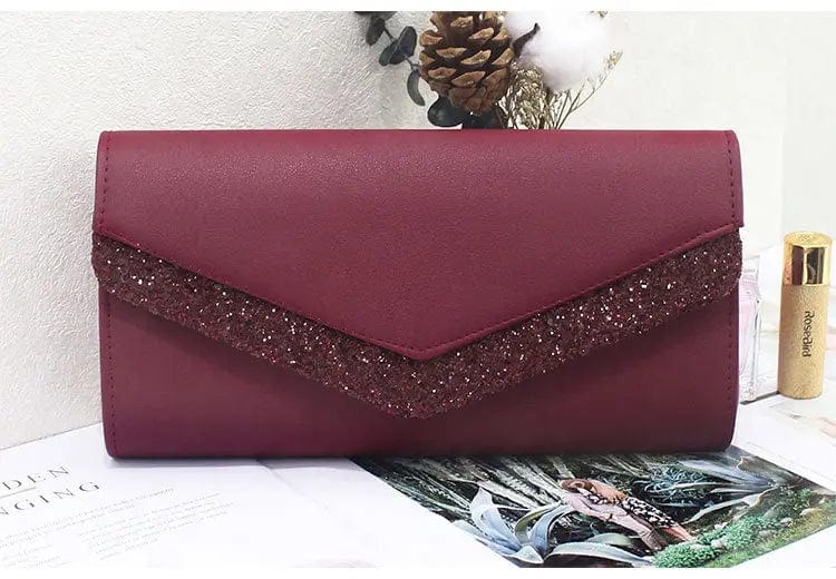 2022 New Fashion European And American Sequined Ladies Clutch Pu High Quality Ladies Messenger Dinner Evening Bag