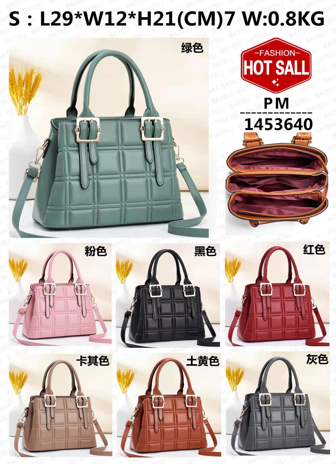 2022 New fashion factory wholesale large capacity shoulder commuting cross body bag Leather woman bags women hand bags handbags
