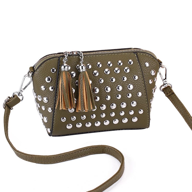 2022 new trend rivet fringed small  fashion woman bags cross body bag shoulder bag wholesale 13090