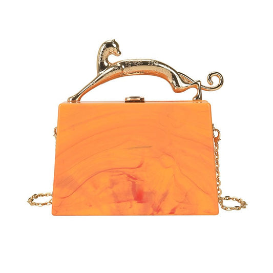 2022 Newest Unique acrylic handbag purse personalized clasp purse for girls
