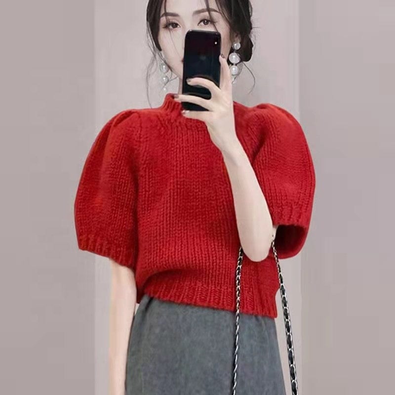 2022 Spring Fashion Design Sense Versatile Knitted Top New Women's Fashionable High-Grade Sweater