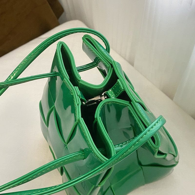 2022 Spring Summer Metallic Leather Bucket Handbag Famous designer Candy Mini Purse Bucket Handbags For Women
