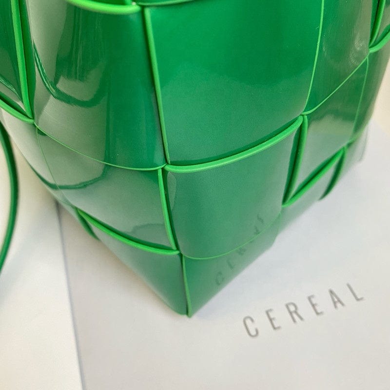 2022 Spring Summer Metallic Leather Bucket Handbag Famous designer Candy Mini Purse Bucket Handbags For Women