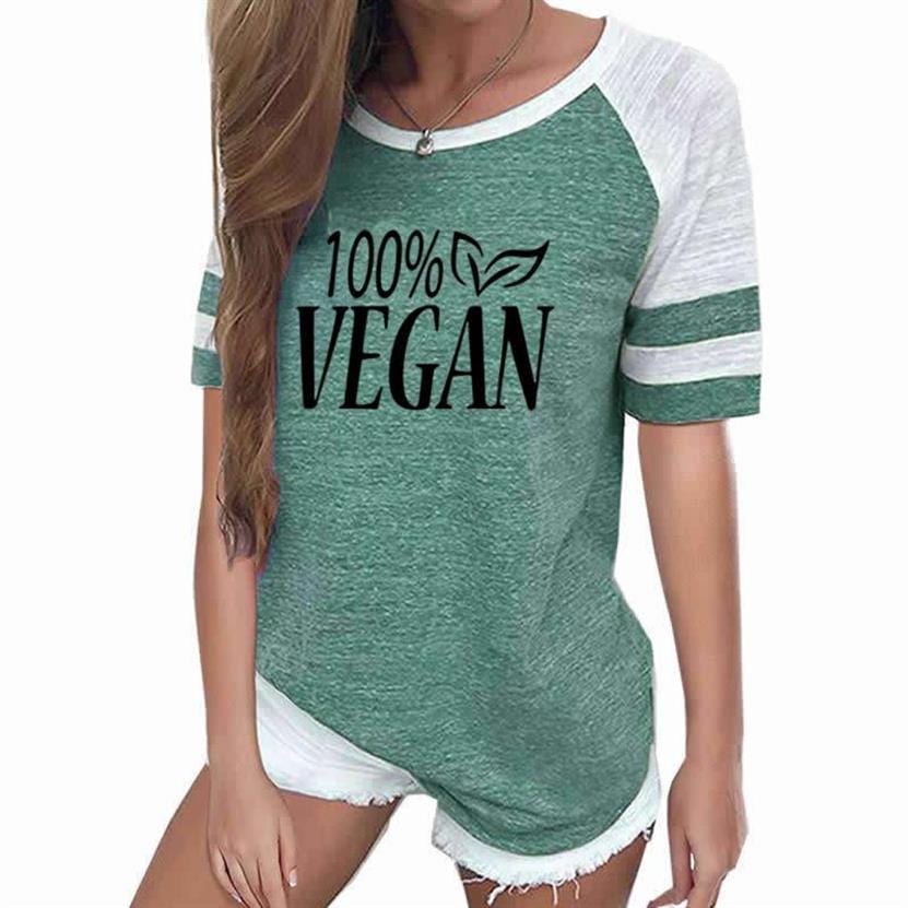2022 Summer Women T Shirt 100% Vegan Letters Print T Shirt Harajuku Women Fashion Cropped Leisure Short Sleeve T-shirt