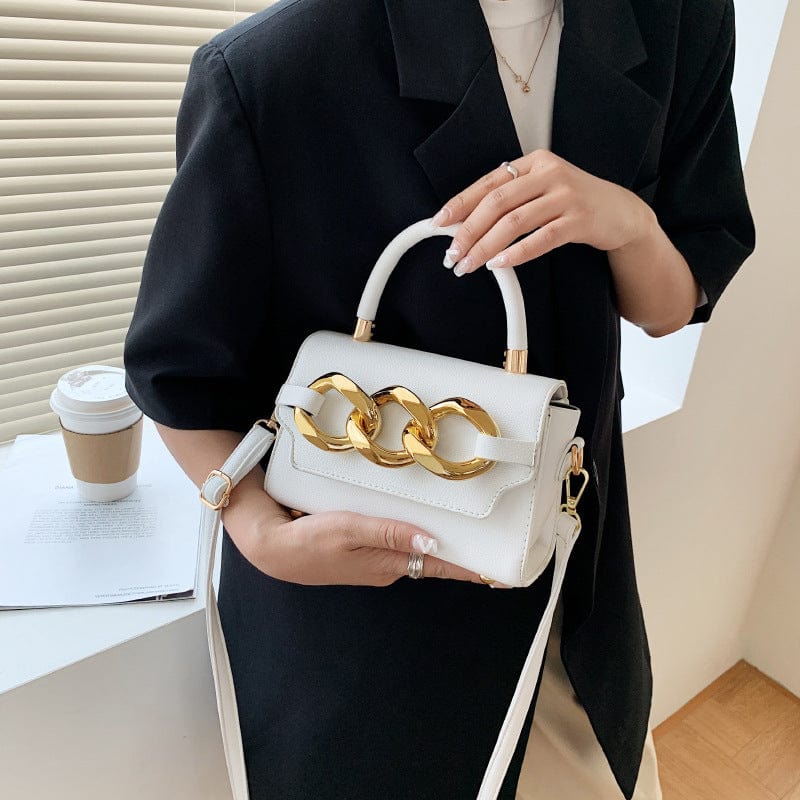 2022 Wholesale Small Square Diamond Cross Body Gold Chain Mini Bags Women Handbags Ladies Hand Bags