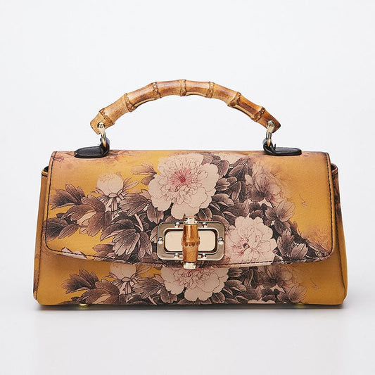 2022 Wholesales print leather antique handbag vintage women's Bag Handmade Boston bag evening bags for ladies