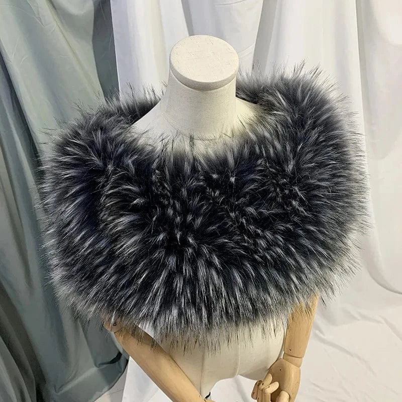 2022 Winter Bride Wedding Wrap Faux Fox Fur Coat White Black Mink Fur Evening Dress Cape Shawl
