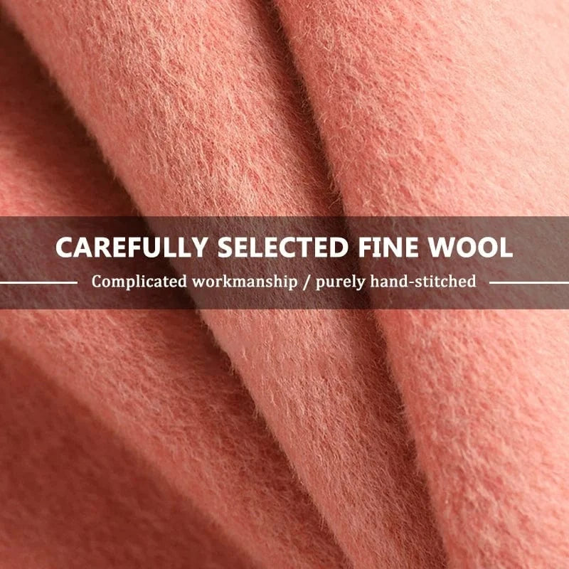 2022 Women Long Length Wool Coat Korean Cashmere Winter Coat With Fox Fur Collar