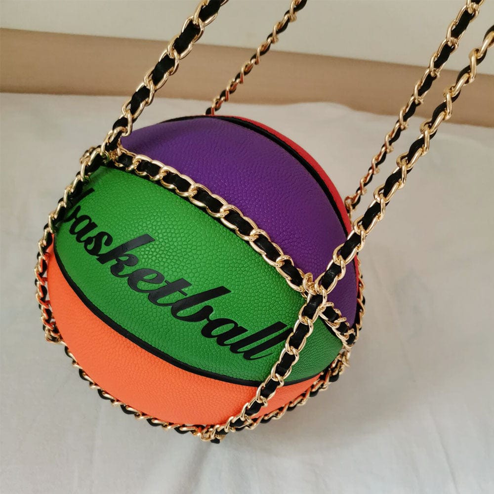 2022 Xianjian  Real Factory Unique Basketball Purse Handbag Multicolored Basketball Purse Guangzhou Bags Factory