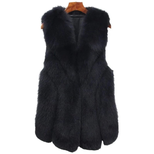 2023 Autumn And Winter New Real Fox Fur Vest Women's High Fox Fur Vest Coat Women